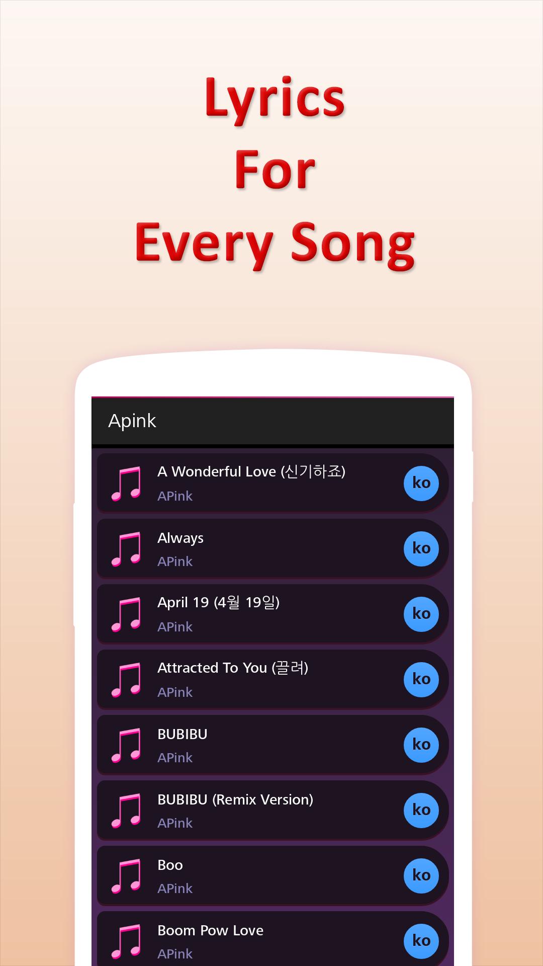 Lyrics For Apink Offline App Download Free 9apps