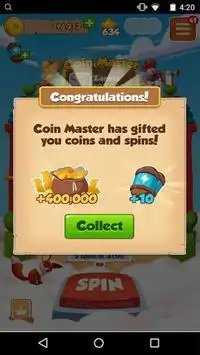 App spin coin master App spin coin master