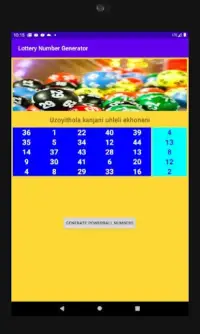 Lottery Number Generator