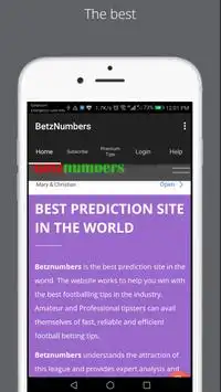 Betnumbers Mobile Livescore