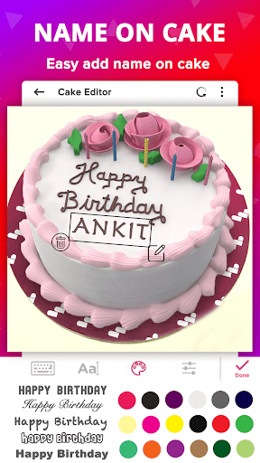 Name Photo On Birthday Cake Frame Card Gif Wishes Na Android App Skachat 9apps