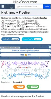 Descarga De La Aplicacion Free Fire Nickname Generator 21 Gratis 9apps