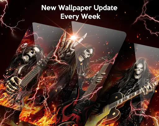 Rock Skull Live Wallpaper Launcher Themes App Android क ल ए ड उनल ड 9apps