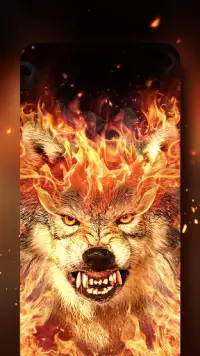 Fire Wolf Live Wallpaper Launcher Themes App لـ Android Download 9apps