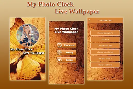 My Photo Clock Live Wallpaper অ য প ড উনল ড কর ন 2021 ব ন ম ল য 9apps