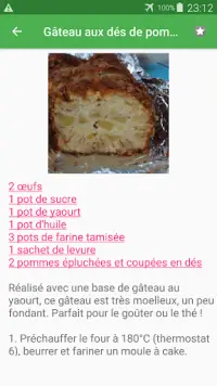 Telechargement De L Application Gateau Au Yaourt Avec Calories Recettes Francais 21 Gratuit 9apps