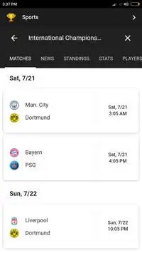 Descarga De La Aplicacion International Champions Cup Live Scores Fixtures 21 Gratis 9apps