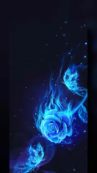 Blue Flame Rose Live Wallpaper Launcher Themes App Android क ल ए ड उनल ड 9apps