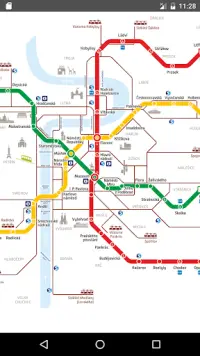 Map english metro prague Map Of