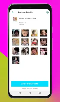 Descarga De La Aplicacion Wastickerapps Babies 21 Gratis 9apps