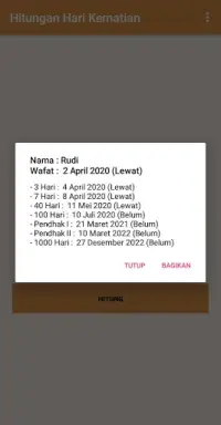 Hitungan Hari Kematian App Ù„Ù€ Android Download 9apps