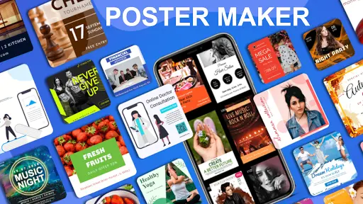 Poster Maker 2021 Video Ads Flyer Banner Design অ য প ড উনল ড কর ন 2021 ব ন ম ল য 9apps